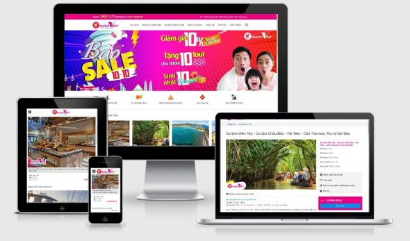 Theme WordPress tour du lịch mẫu số 4